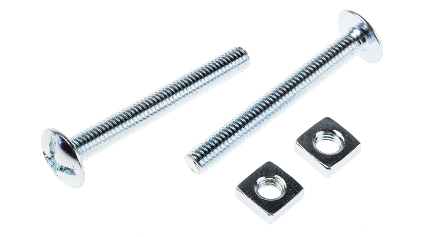 M6 × 50 mm roofing bolt and nut