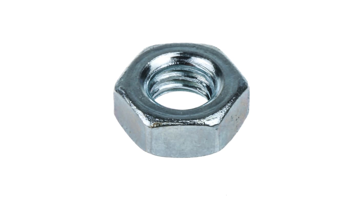 M6 hex nuts Steel Bright zinc