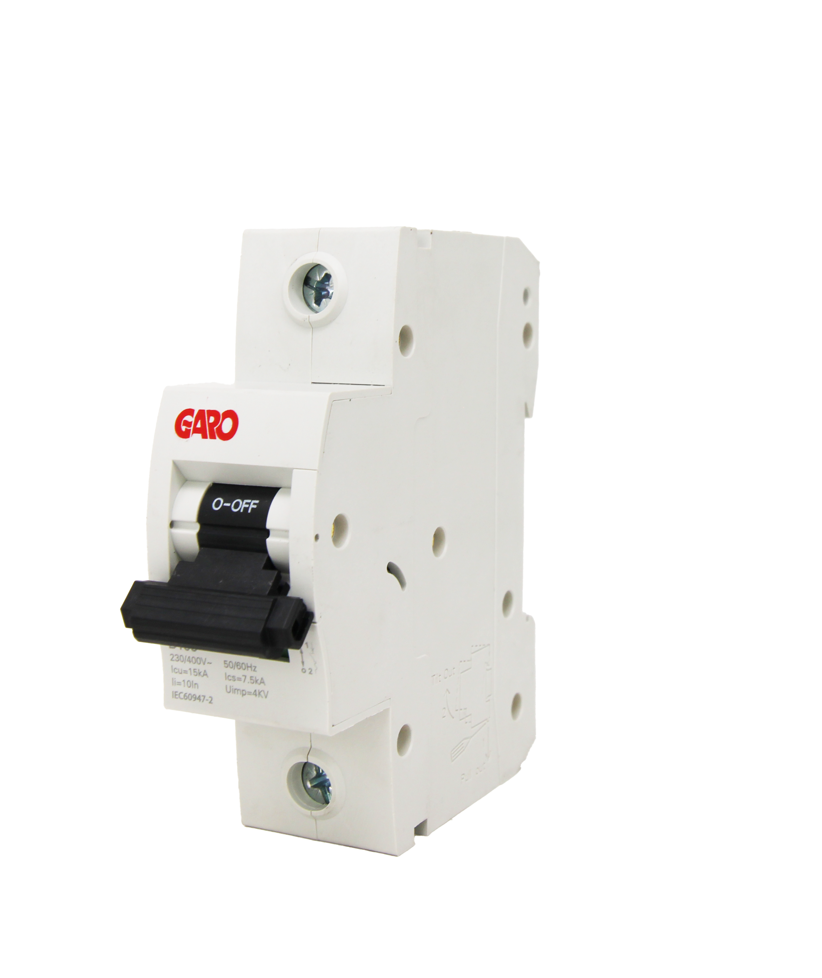 GARO 80 A Type B single-pole MCB, 15 kA