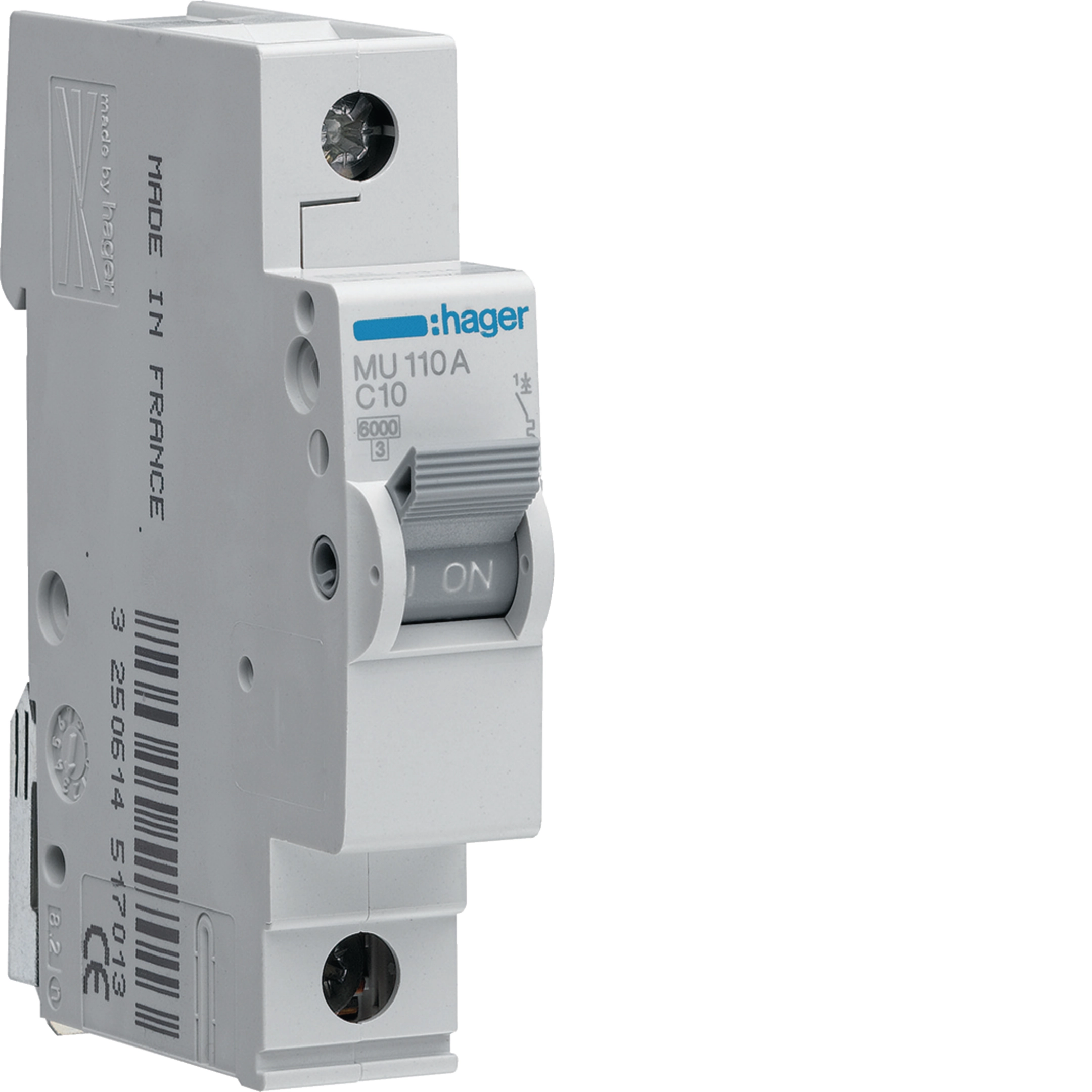 Hager 10 A breaker C curve 6 kA