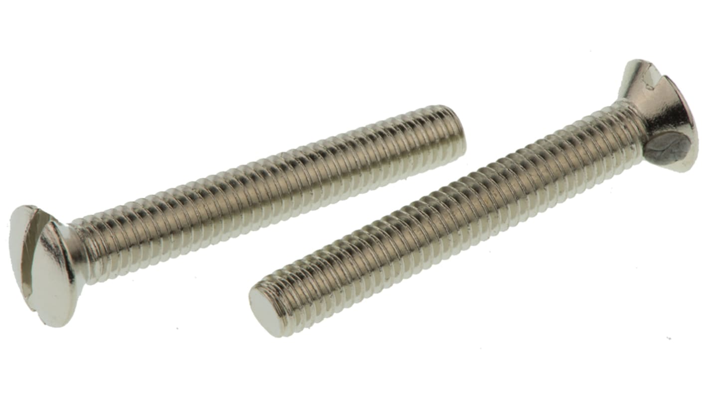 M3.5 × 25 mm nickel-plated brass socket screw