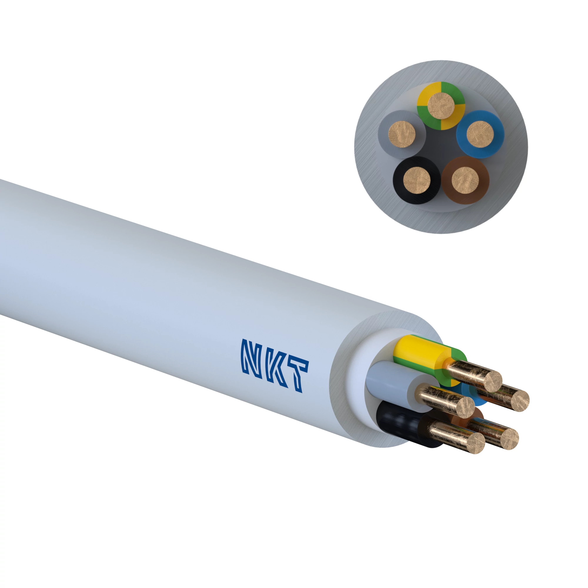 5-core 6 mm² Sheathed Installation Cable — Per Metre