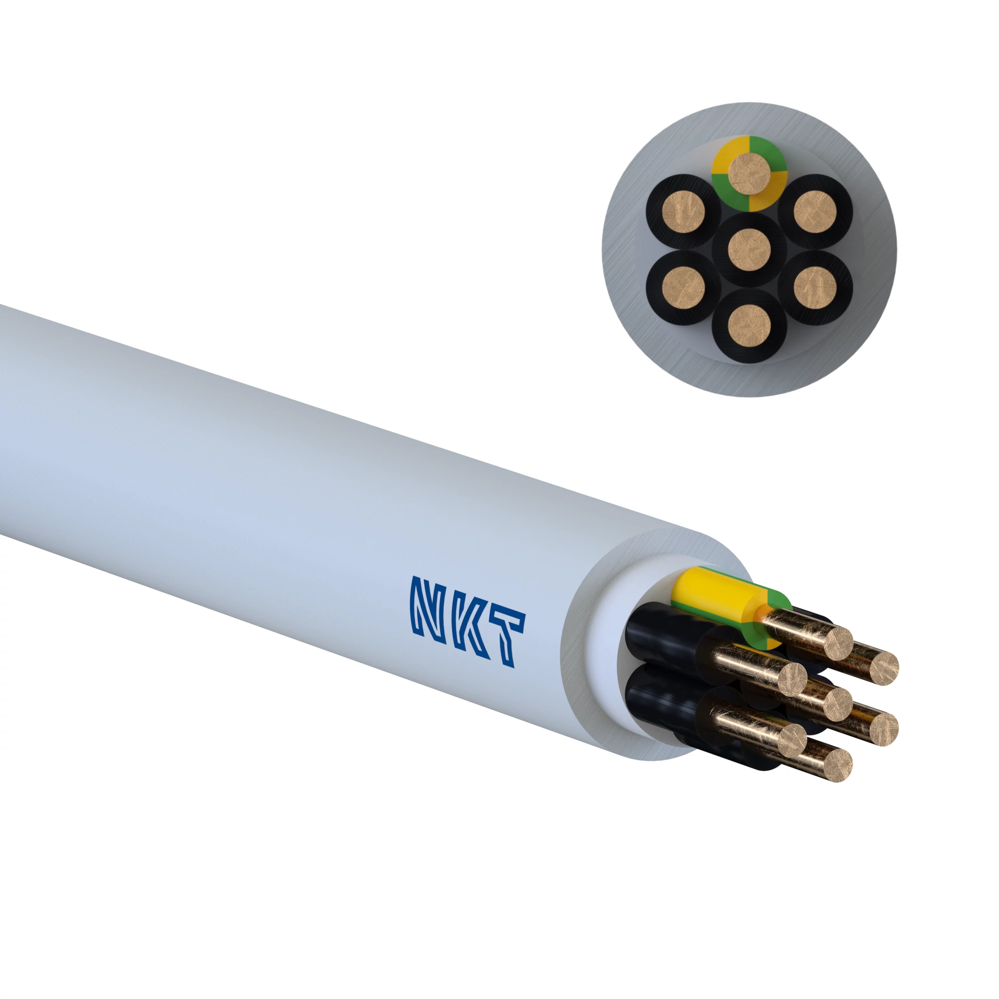 7-core 1.5 mm² Sheathed Installation Cable — 100 m Reel
