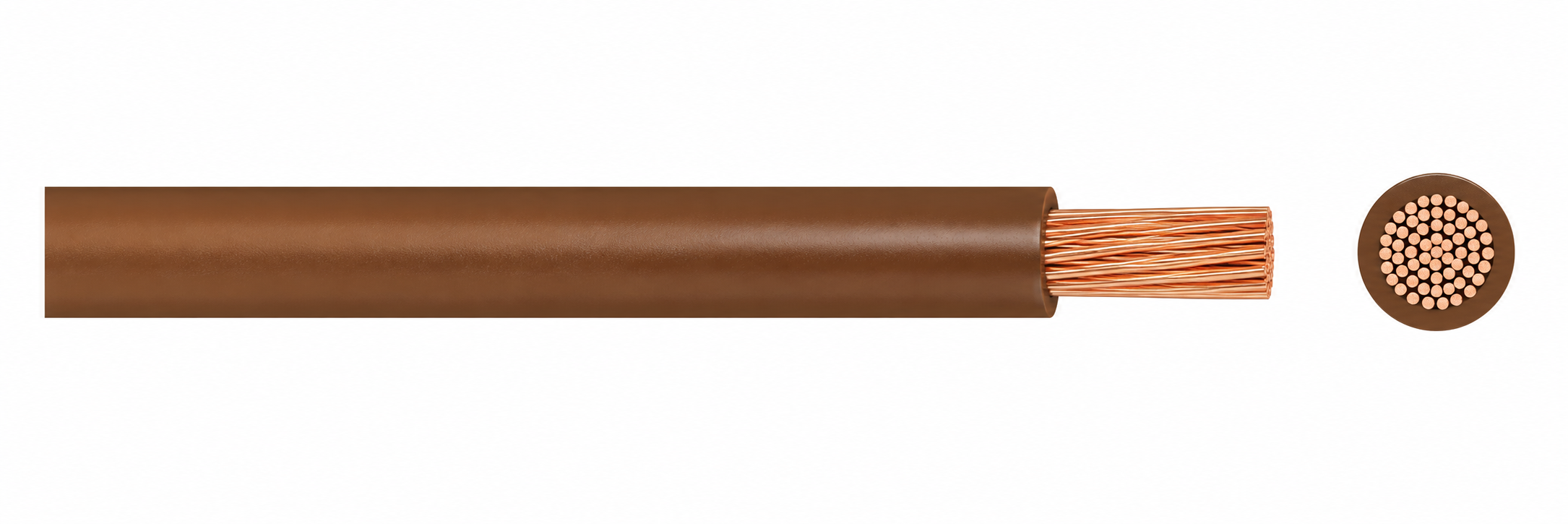 0.75 mm² Tri-Rated Flexible PVC Panel Wire — Brown — 100 m Reel
