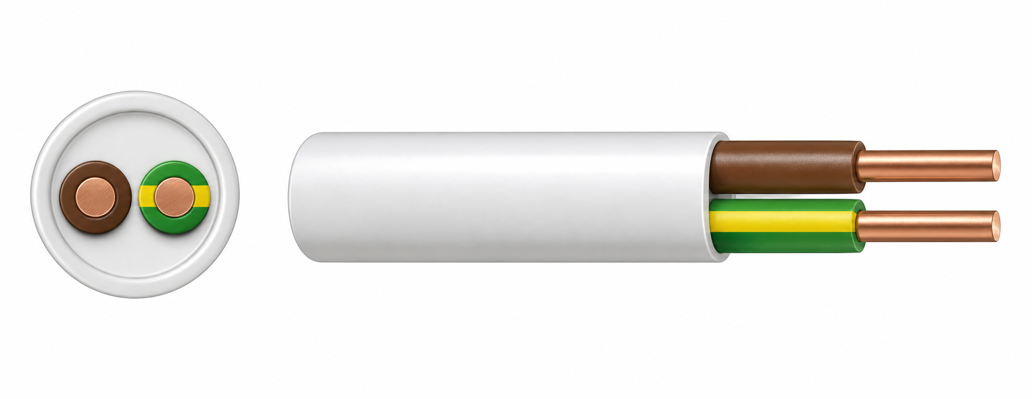 1.5 mm² LSZH Single & Earth Cable — Brown