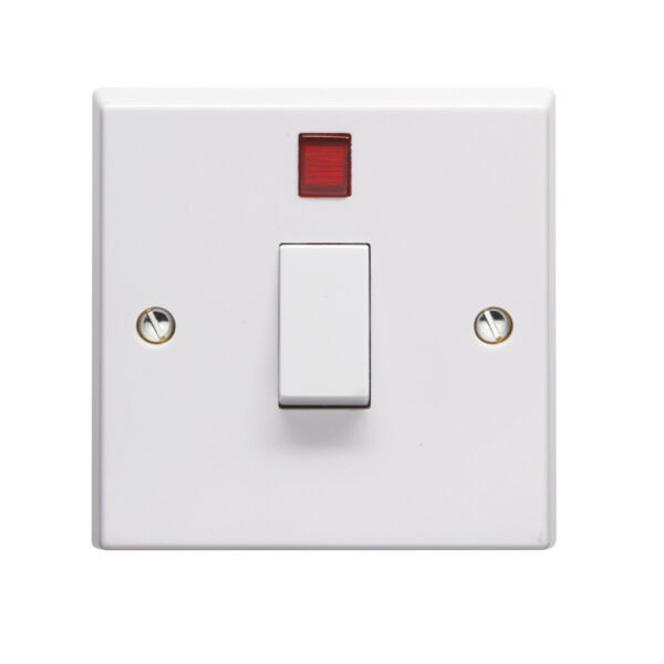 20 A double-pole switch with neon