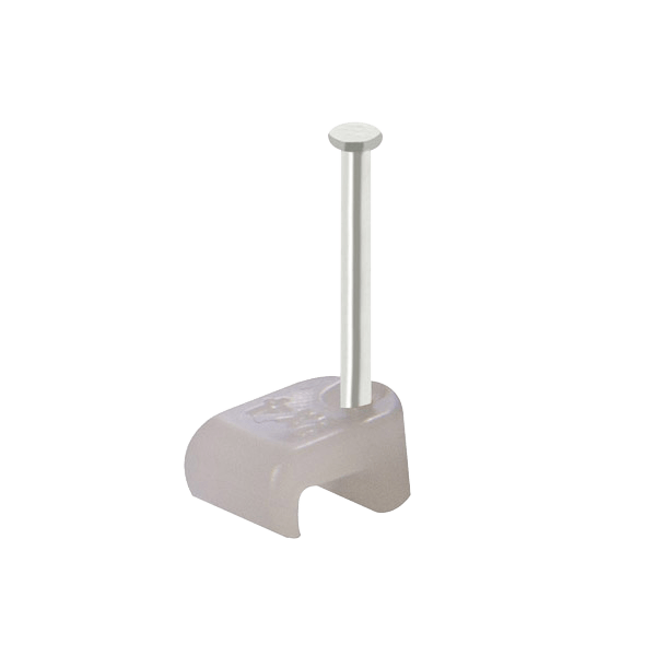 Clear Flat Cable Clips for 2 × 4 mm Bell Wire