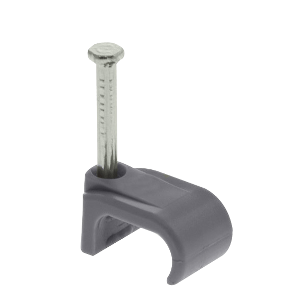 Grey Flat Cable Clips for 10–16 mm² Twin & Earth