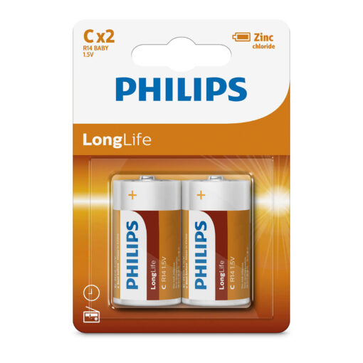 Philips R14 Battery, 1.5 V