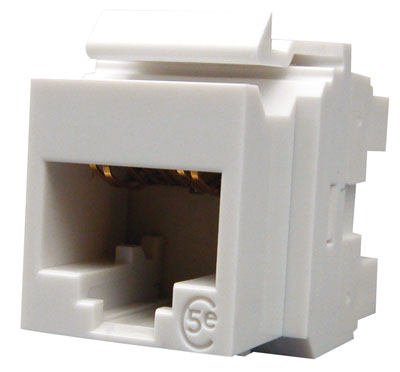 Molex KSJ-00032 RJ45 data module, White, Cat5e