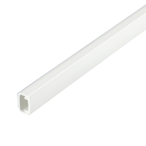 Self-adhesive mini trunking, 10 mm, High impact resistant PVCu, 3 m