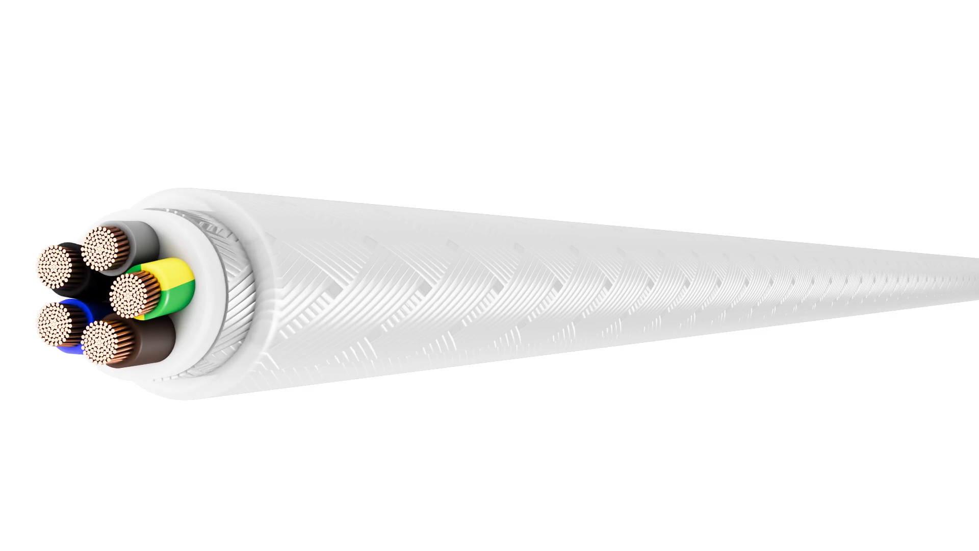 5-core 2.5 mm² screened flexible cable