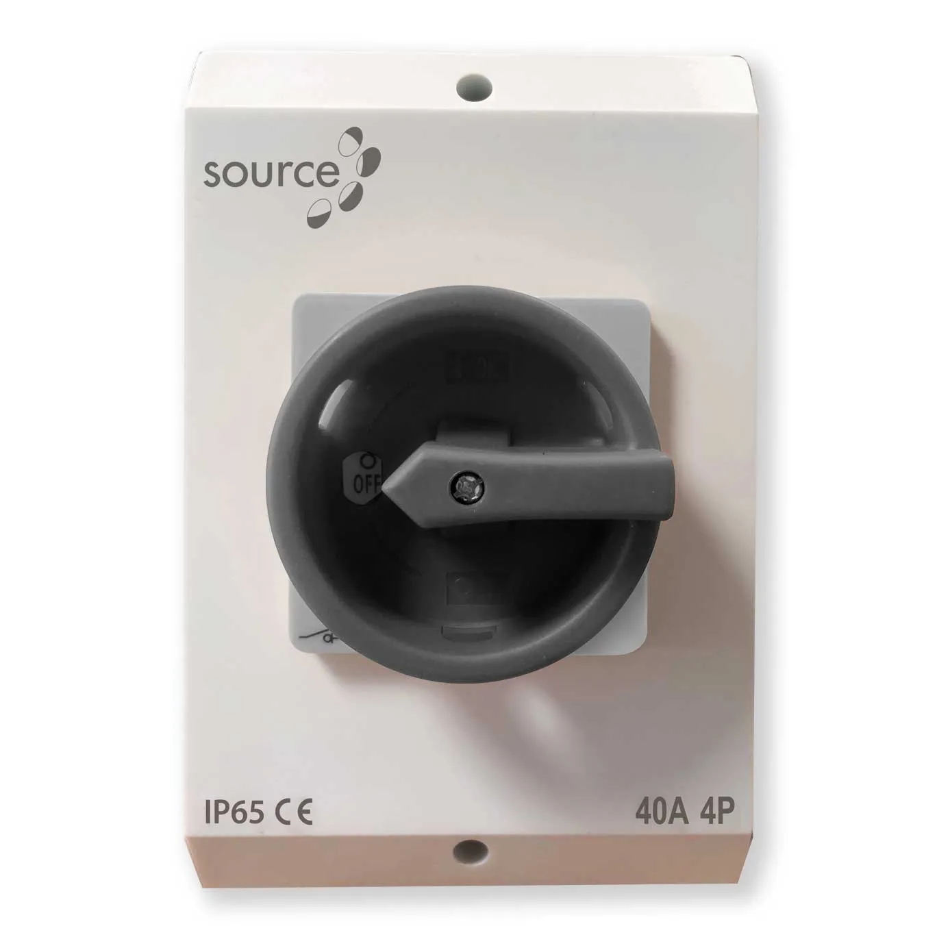 Source 40 A four-pole DC rotary isolator, IP65