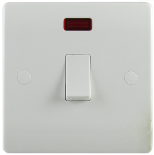 ESR 20 A double-pole switch with neon