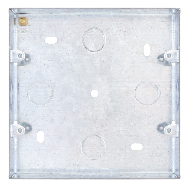 Selectric 6/8-module recessed metal back box, 48 mm deep