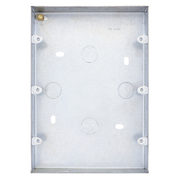Selectric 12-module recessed metal back box