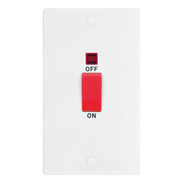 Selectric 45 A double-pole 2-gang Cooker switch Selet