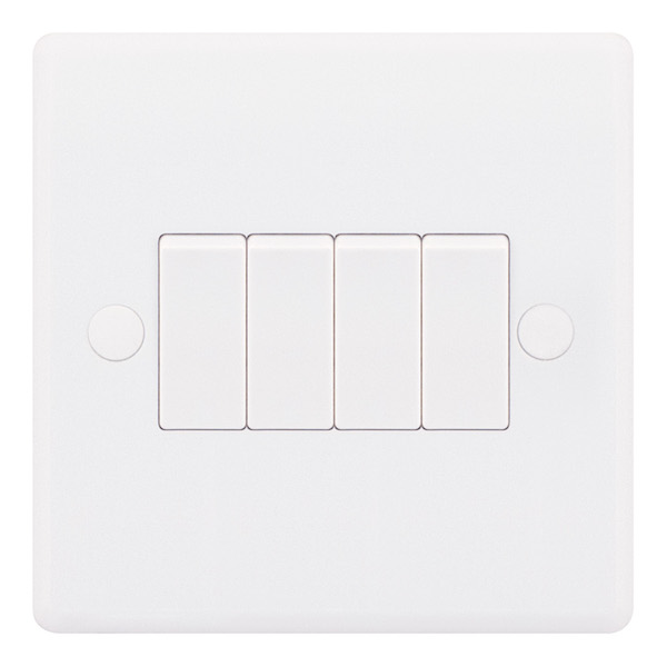 Selectric 4-gang 2 W Plate switch