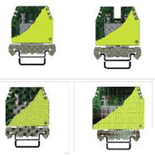 HellermannTyton TEO.4 4 mm² rail-mounted earth terminal