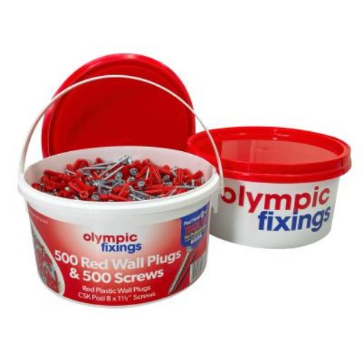Olympic Fixings 242-222-010 Tub Of 1.5 W/S + Red Plug