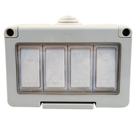WP04 4-gang 2 W 10 A weatherproof switch IP67