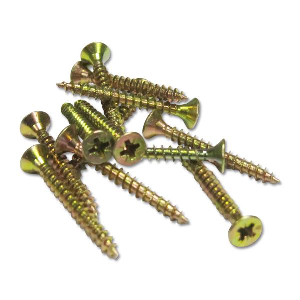 StarTurn 5 × 50 mm yellow-passivated woodscrew, pack of 200