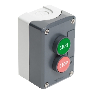 Schneider Electric Complete control station, 1 NO + 1 NC