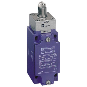 Schneider Electric / Telemecanique XC Standard Limit Switch — Reinforced Metal Roller Plunger — 1 NC + 1 NO — IP66