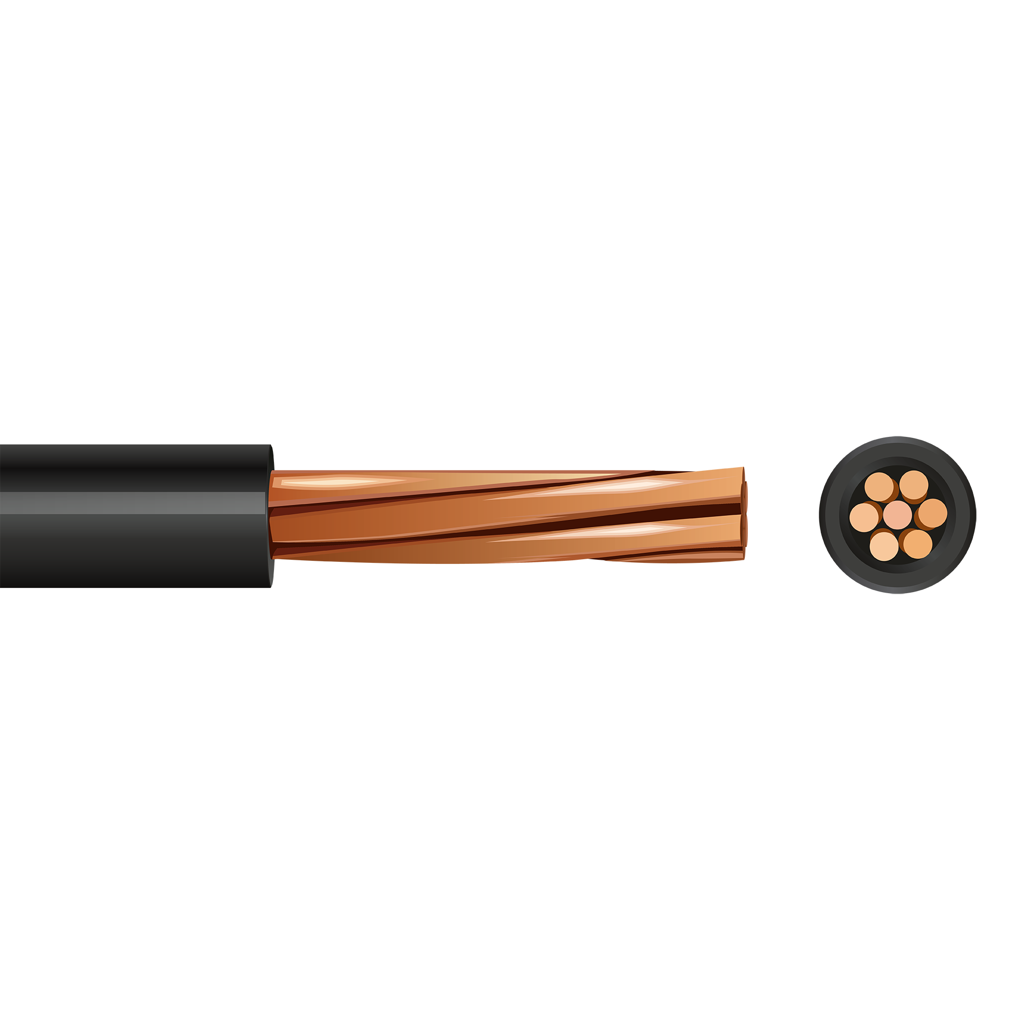 1.5 mm² LSZH Single-Core Cable — Black — 100 m Reel